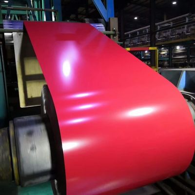 สีแดง PPGI PPGL DX51D สายกลมเหล็กเรืองสี