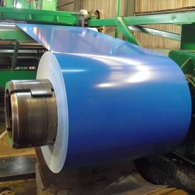 1250mm SGCC สีน้ําเงิน PPGI PPGL สายโค้ง S220GD S250GD S280GD